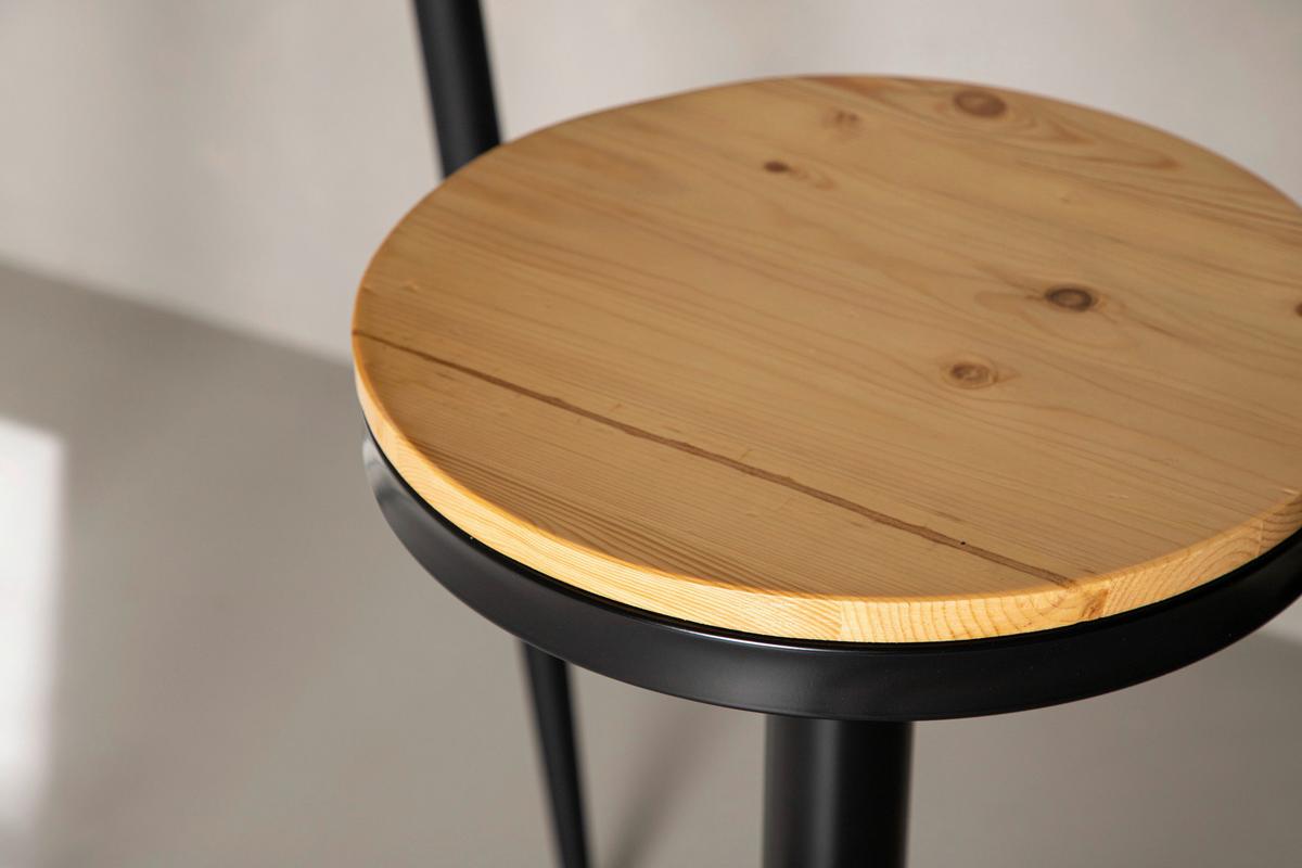 BARHOCKER-SET CONWAY - Beige/Schwarz, Design, Holz/Metall (36.5/80/37cm) - Livetastic