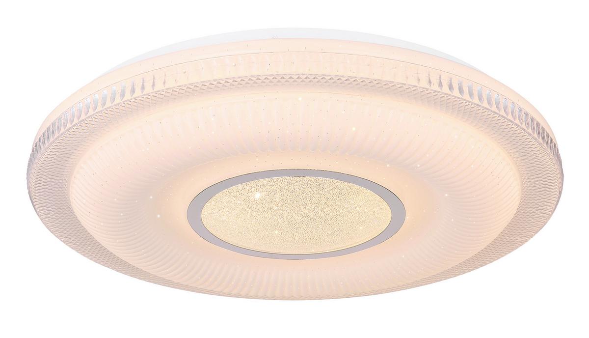 LED-DECKENLEUCHTE 48007FSH-30 TUYA - Design, Glas/Kunststoff (50/8,8cm) - Globo