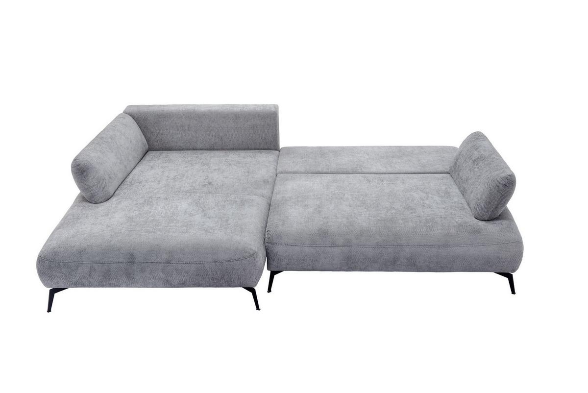 Kutna Garnitura Madison - svijetlo siva/crna, Moderno (186/92/284cm) - Modern Living