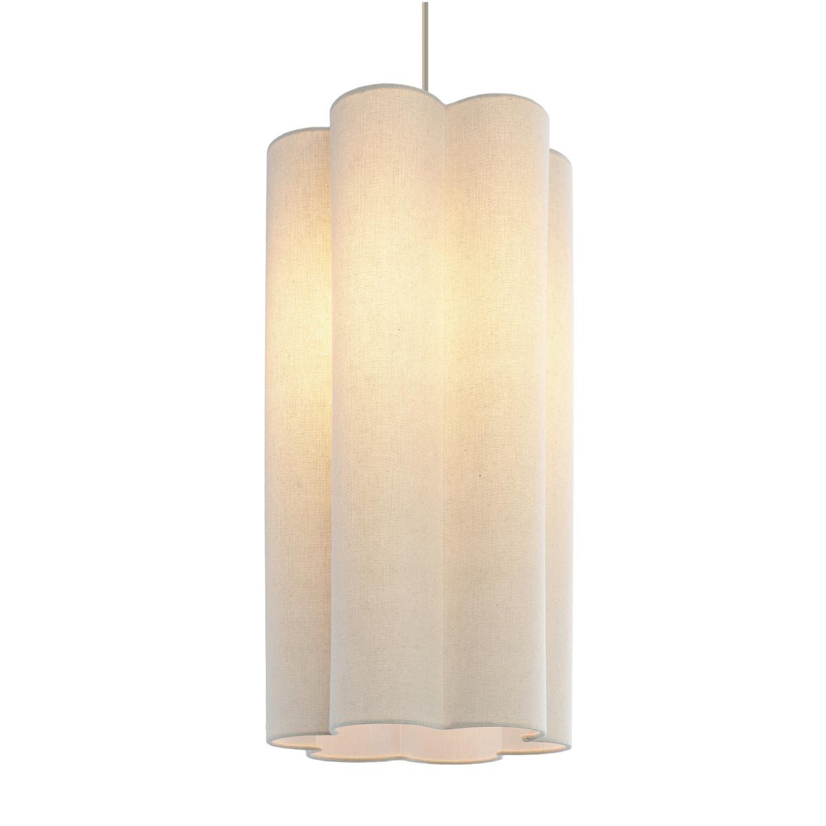 LAMPA WISZĄCA DALMA - beżowy, Trend, tworzywo sztuczne/metal (25/120cm) - Novel