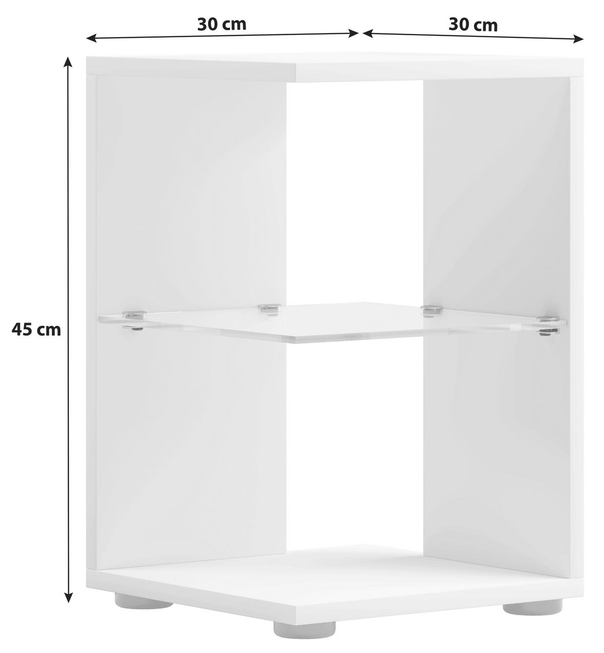 Mizica Elani, Siva - črna/antracit, Moderno, umetna masa/leseni material (30/45/30cm) - MID.YOU