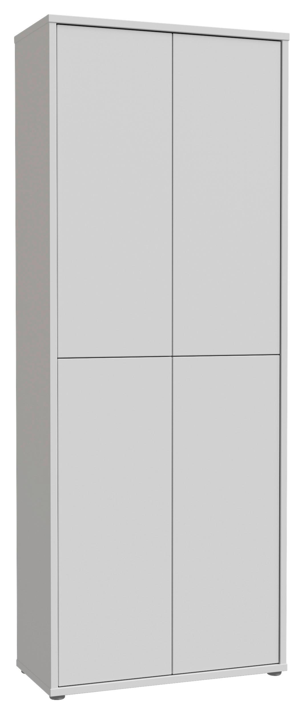 Ormar Za Cipele Alice Springs - siva/svijetlo siva, Basics, drvni materijal/plastika (74,5/191,9/34,9cm) - Modern Living