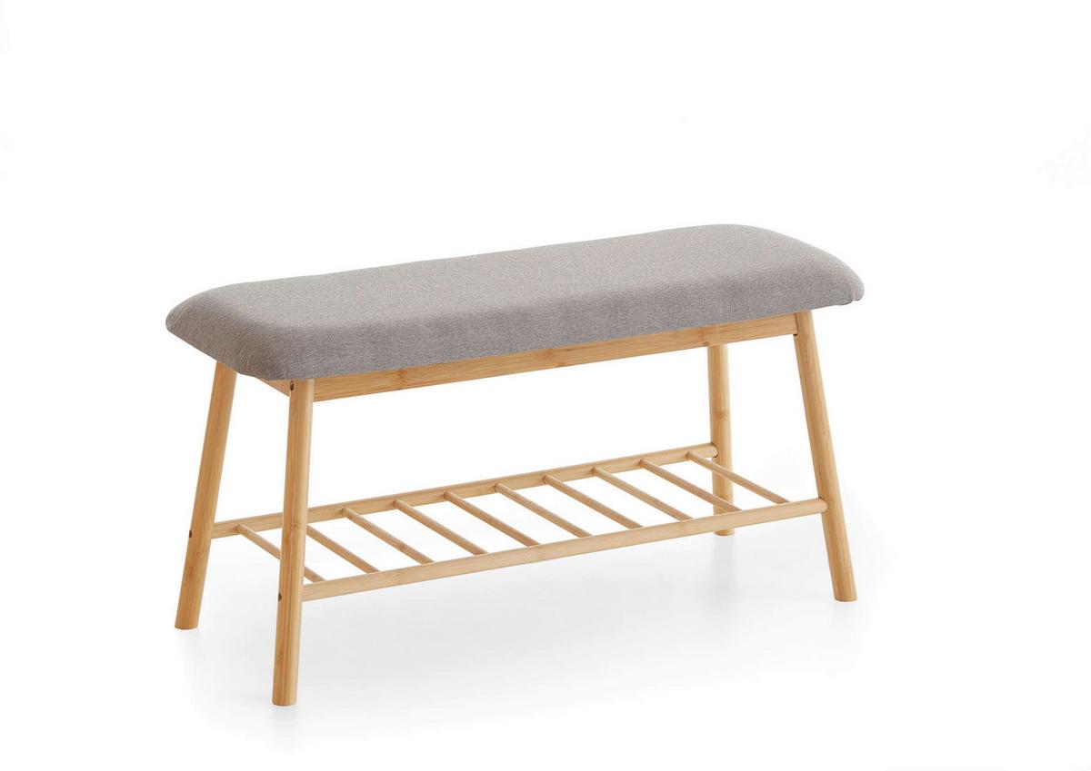 SITZBANK KLEINMÖBEL - Grau, Design, Holzwerkstoff/Textil (90/45/34cm) - MID.YOU