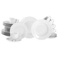 Kombinirani Servis Rokoko, 30-Delni - bela, Basics, keramika - Creatable