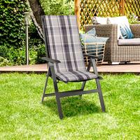 Hochlehner Auflage Atika m. Zip ca 120x52 cm Beige - Beige, Basics, Textil (120/52/8cm) - Gardenson