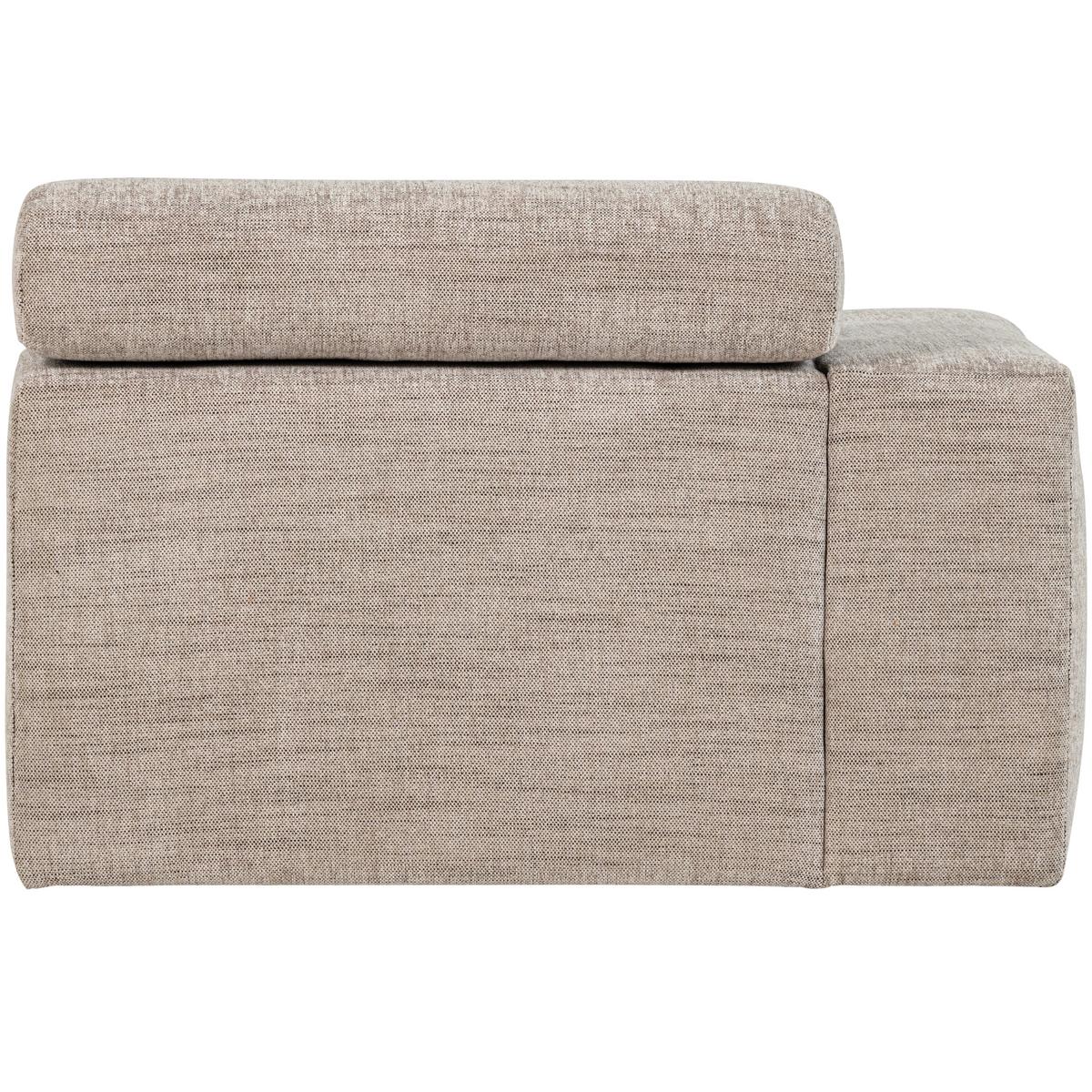 Sofaelement Novi Naturfarben B: 109cm - Schwarz/Naturfarben, Design, Kunststoff/Textil (109/86/113cm) - Livetastic
