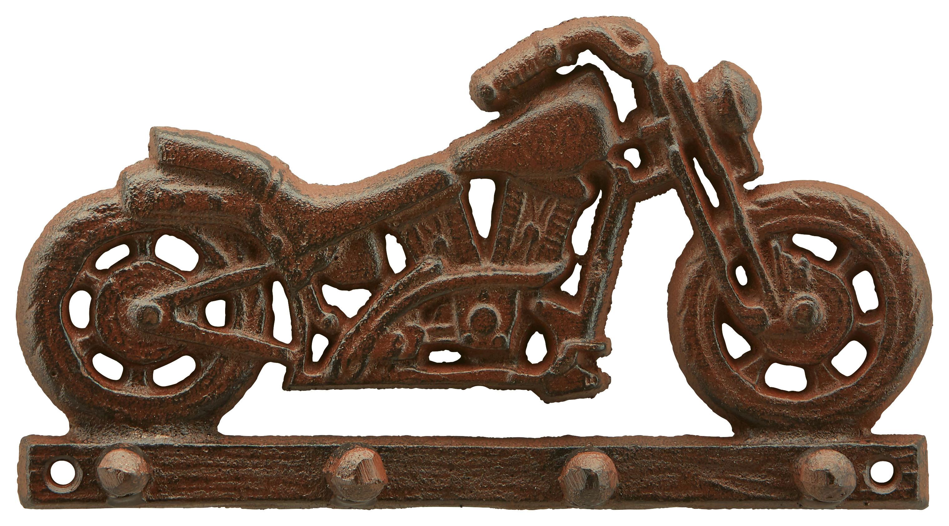 Stenski Obešalnik Motorbike, Rjava, Železo - rjava, Romantika, kovina (20/11/4cm) - Mömax
