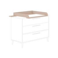 NAKŁADKA DO PRZEWIJANIA EEFJE - beżowy, Basics, materiał drewnopochodny (123,5/12,5/79,9cm) - Paidi