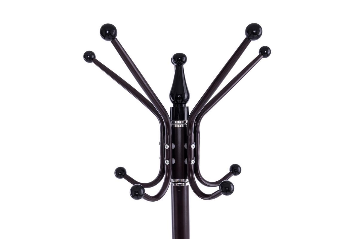 Garderobenständer B992284-7 Alex - Chromfarben/Dunkelbraun, Basics, Stein/Metall (37/182cm) - Globo