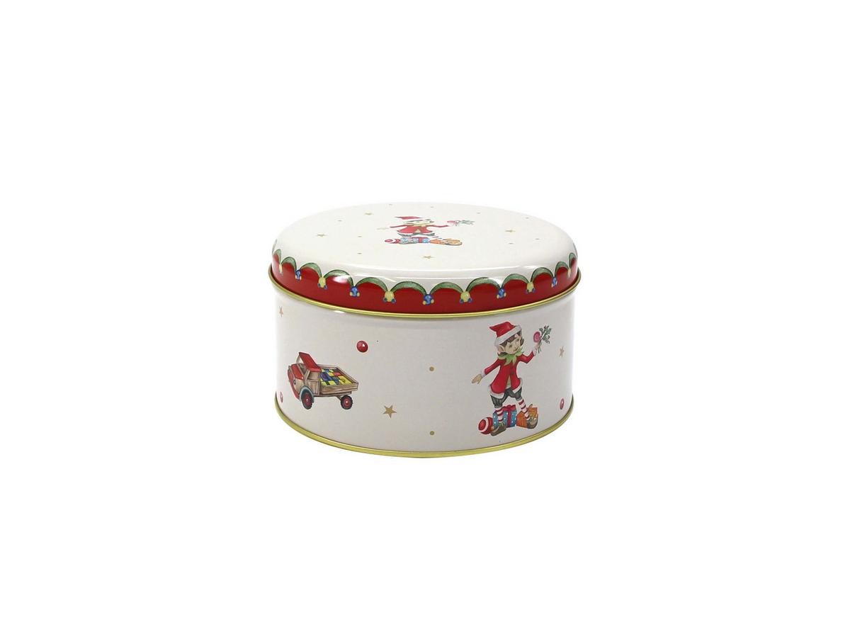 Keksdosenset XMAS 3-teilig - Sandfarben/Rot, Konventionell, Metall - Modern Living