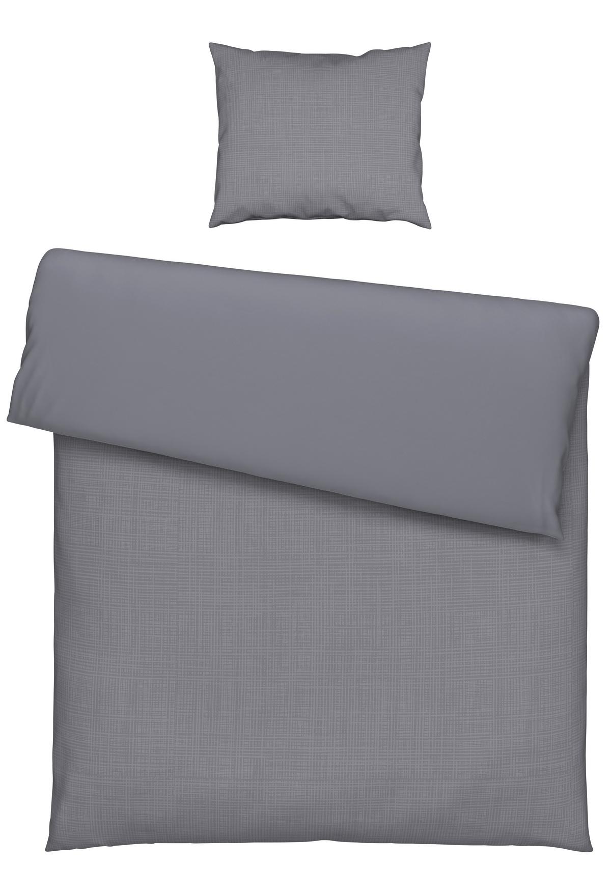 BETTWÄSCHESET MELANIA - Grau, Lifestyle, Textil (160/210cm) - Modern Living