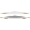 Poliță de colț MULTI - alb, Modern, material pe bază de lemn (96/3/74cm) - Modern Living