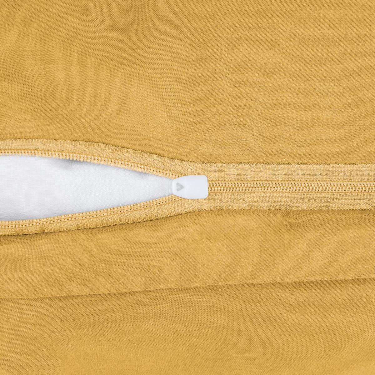 Kissenhülle Bio-Eva Uni in Gelb ca. 40x80cm - Gelb, Modern, Textil (40/80cm) - ecoTree