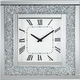 Wanduhr Diamant, ca. 51x51x12cm - Silberfarben, MODERN, Glas/Holz (51/51/5cm) - MÖMAX modern living