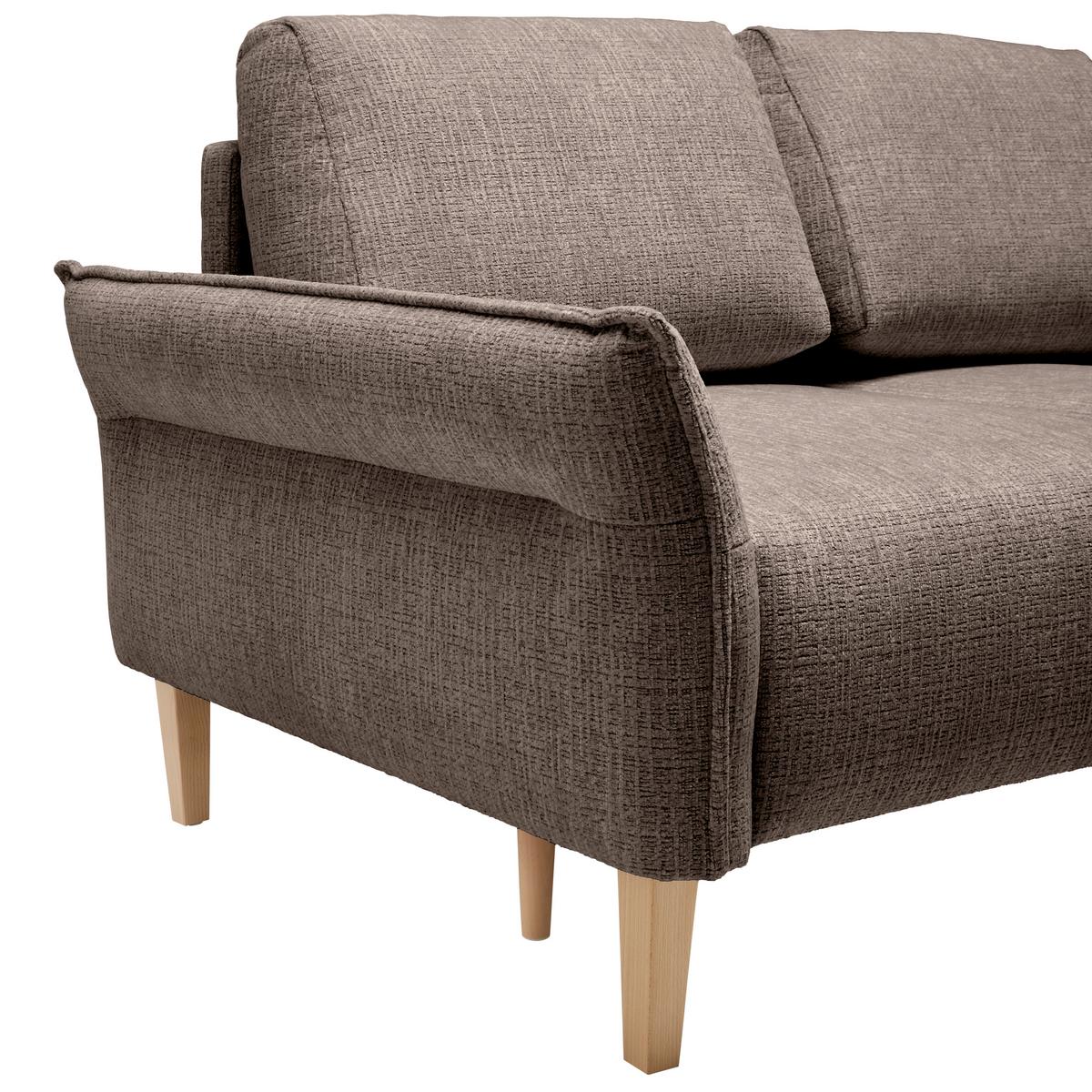 CANAPEA CU 2 LOCURI CUSTOM - crem/maro închis, Modern, textil (150/85/92cm) - Mömax