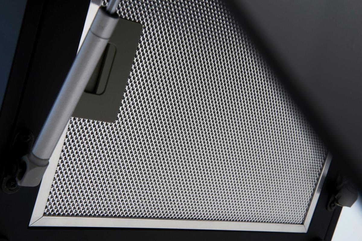 Kuhinjska Napa Solea, 60cm - črna, Trend, kovina/steklo (60/76,4-114,4/38,2cm) - Respekta