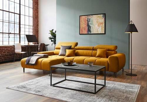 Coltar IMPERIA -EXKLUSIV- - galben curry, Design, textil (270/177cm) - Welnova