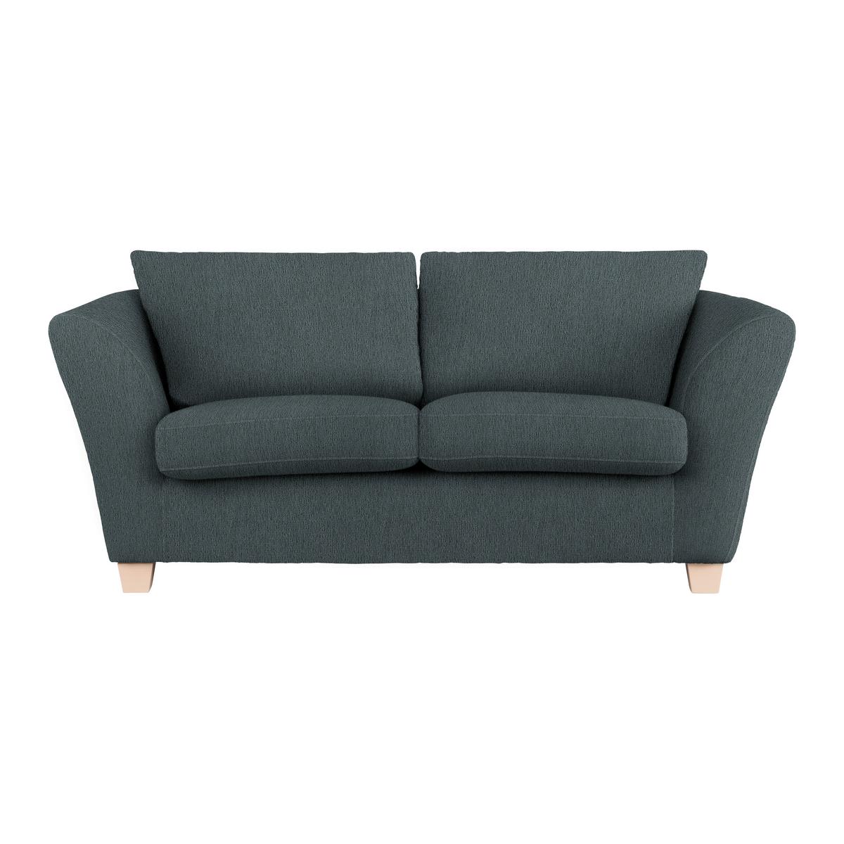 2-Sitzer-Sofa Devado Dunkelgrau - Dunkelgrau/Naturfarben, Holz/Textil (190/70-85/95cm) - Mömax