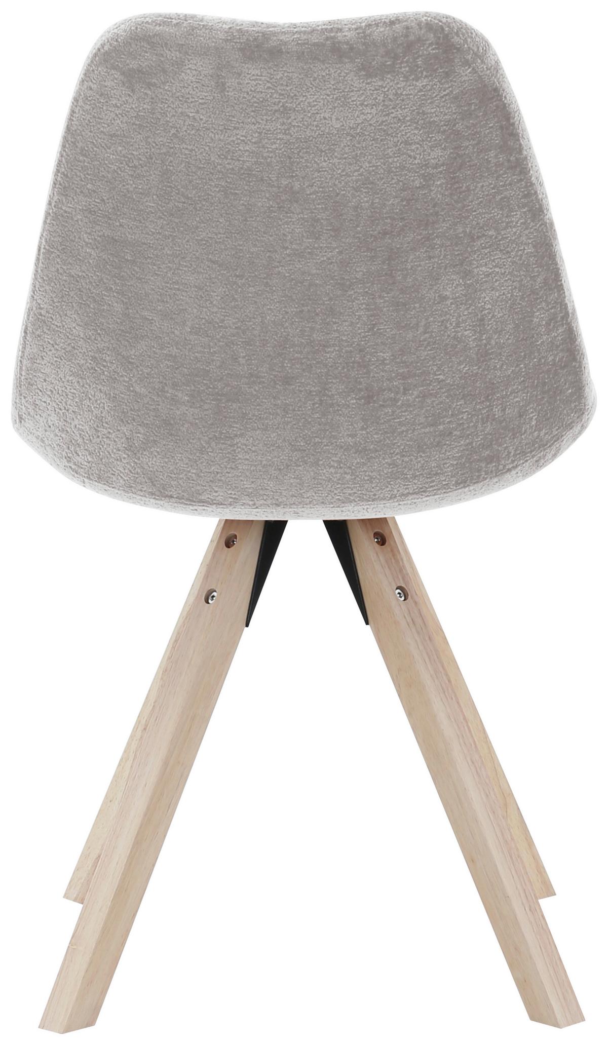 Scaun LILLY 2 - bej/culoare natur, Modern, lemn/textil (49/85/57cm) - Mömax