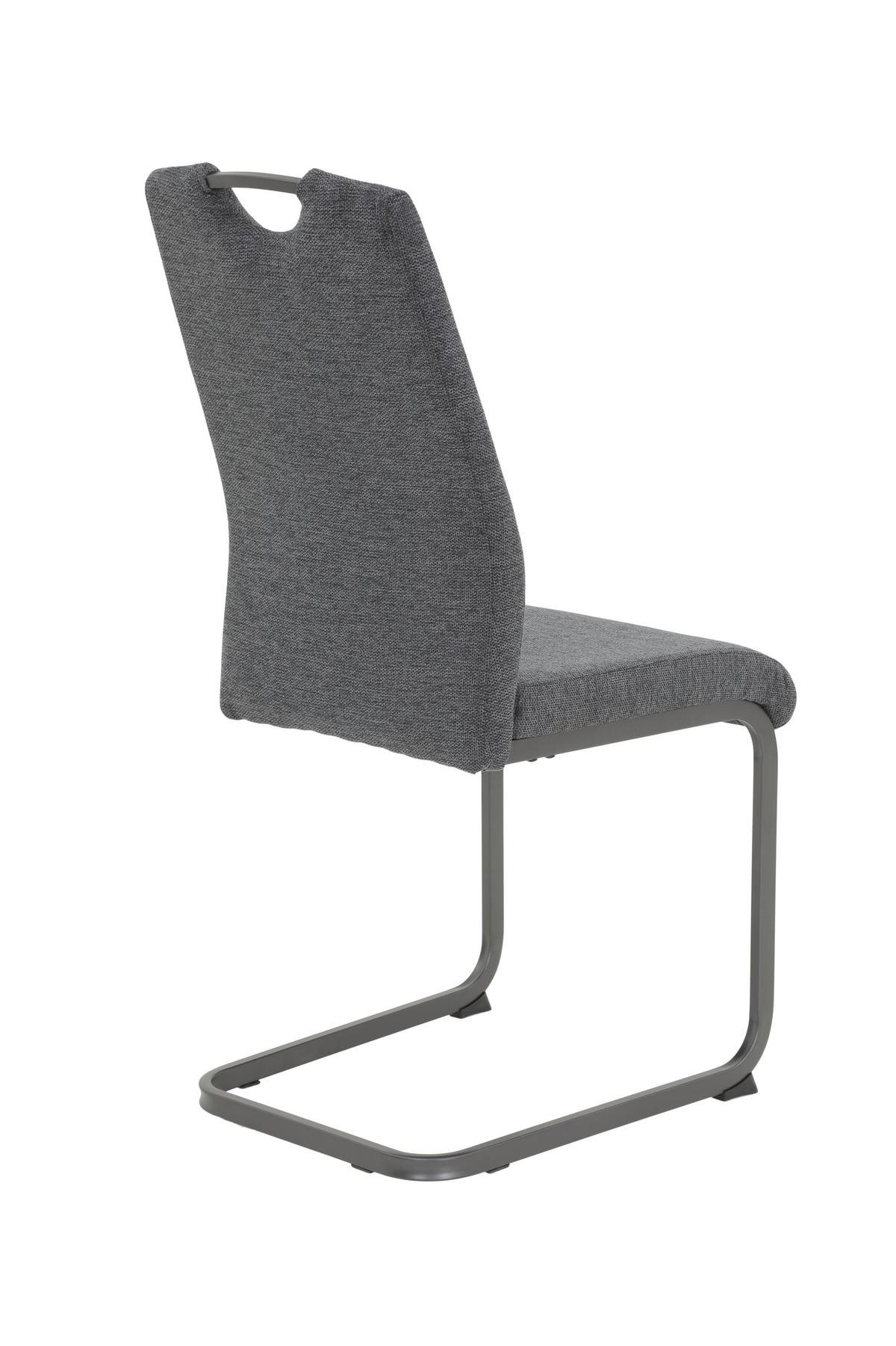 TISCHGRUPPE BRITTA I G - Anthrazit/Eiche Artisan, MODERN, Holzwerkstoff/Textil (140-220/76/90cm) - MID.YOU