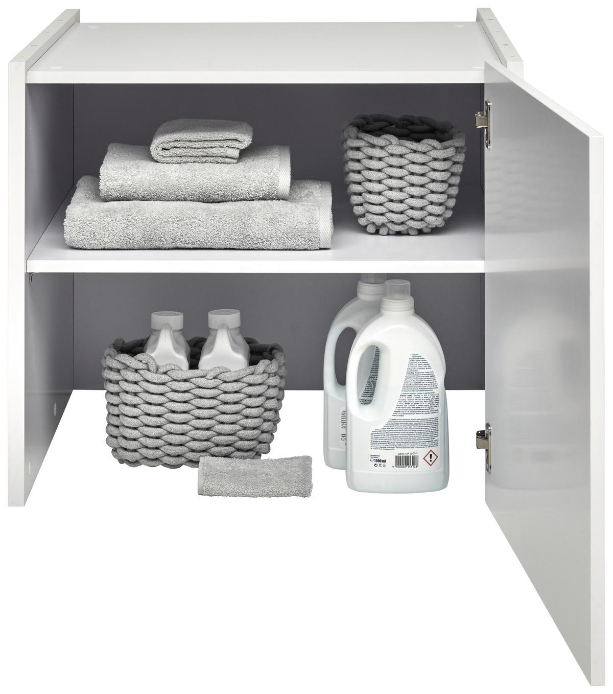 NADSTAWKA NA SZAFĘ LIV - biały, Basics, materiał drewnopochodny (67,5/58,2/67,5cm) - Xora