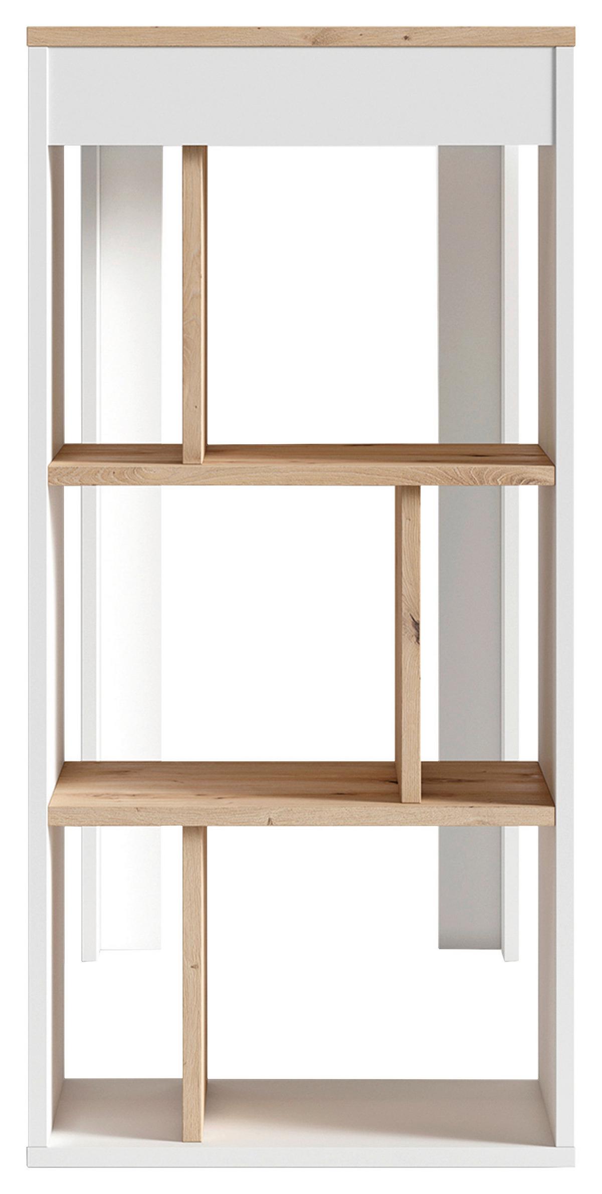 Bartisch Moby Weiß/Eiche ca. 110x50x104 cm - Weiß/Eiche Artisan, MODERN, Holzwerkstoff (110/50/104cm) - MID.YOU