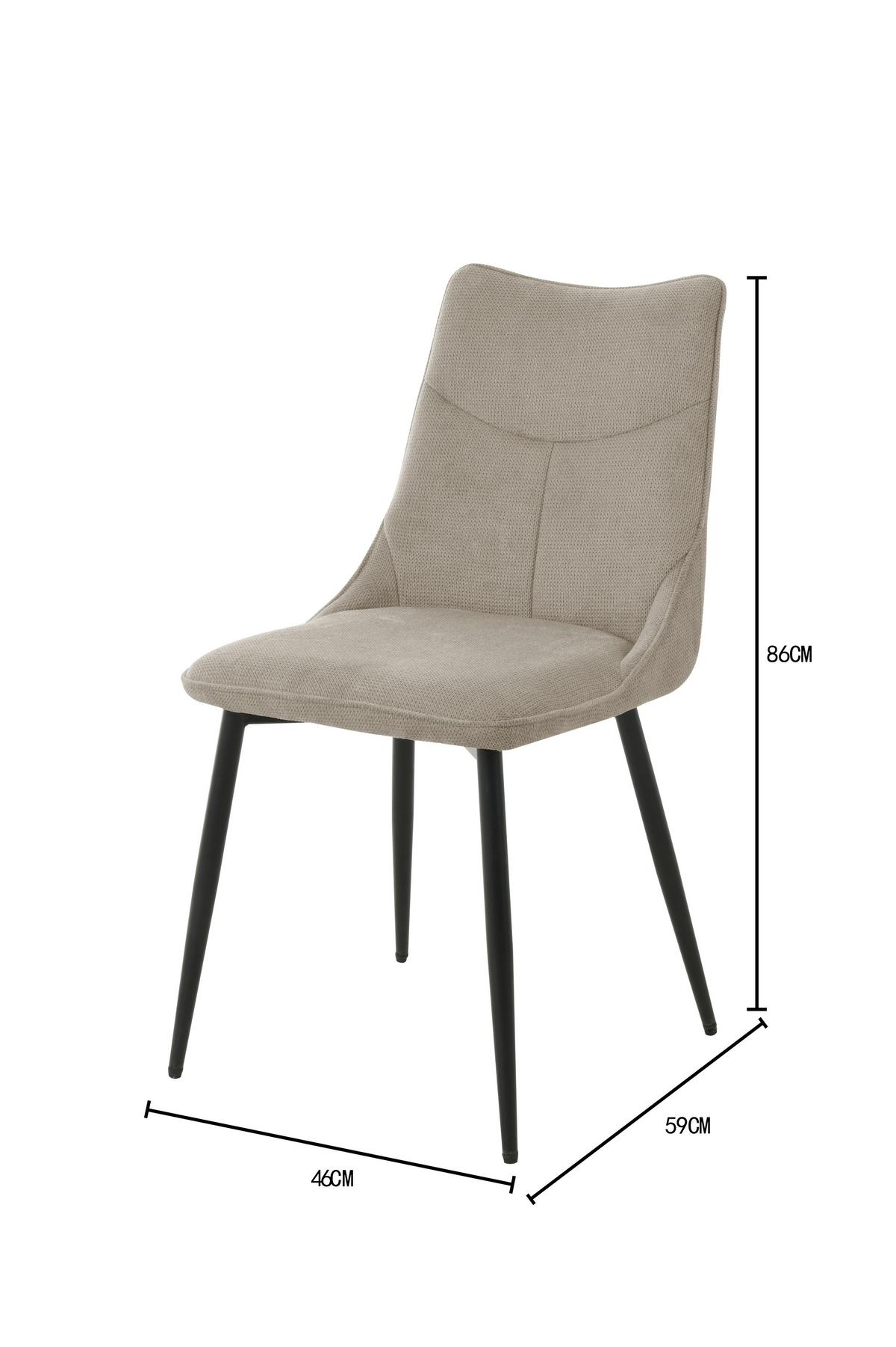 Stolica Vera Giga-S - bež/crna, Konvencionalno, drvo/metal (46/86/59cm) - Based
