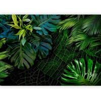 Fototapeta Tropical, Zelena - zelena/temno zelena, Trendi, tekstil (400/280cm) - artgeist
