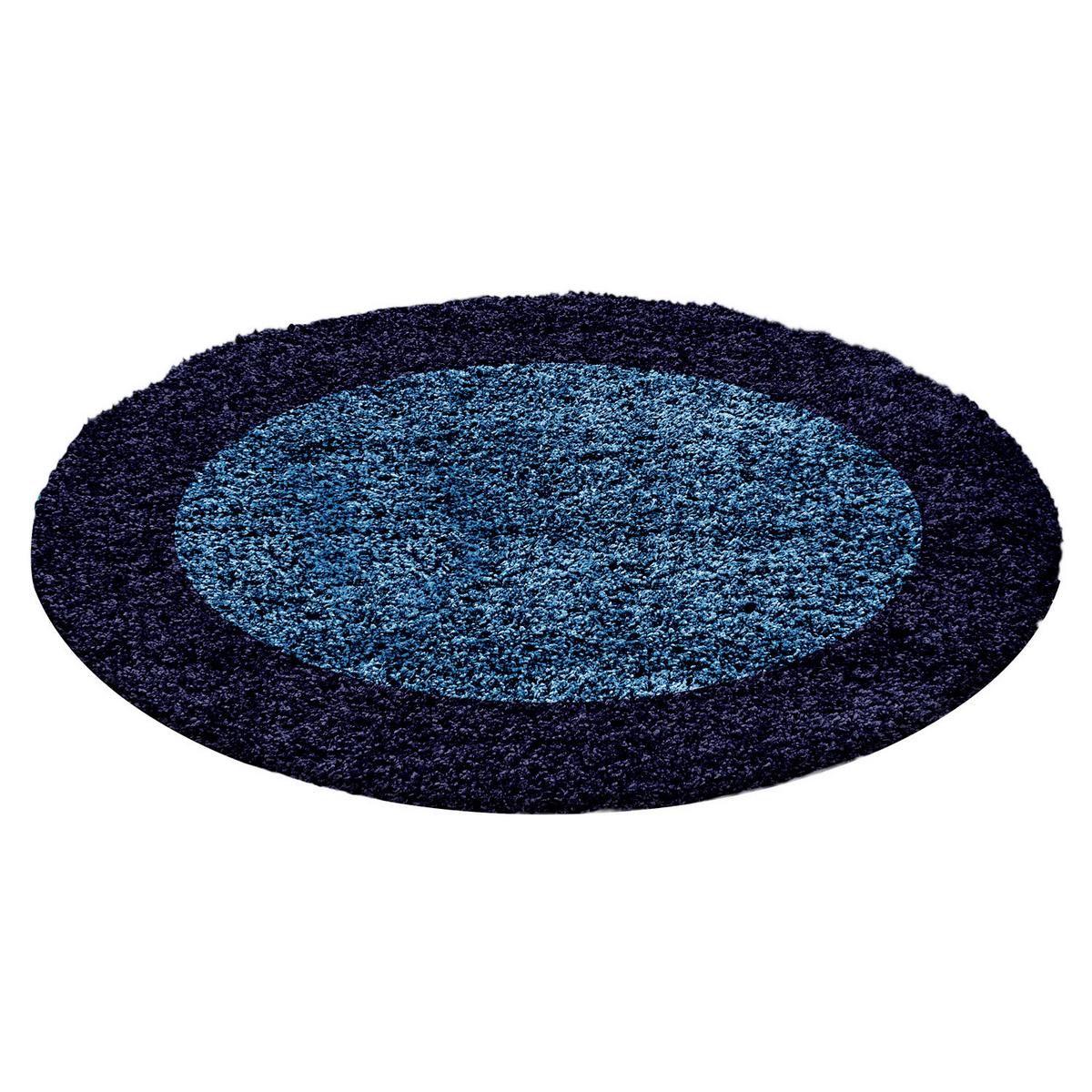 Preproga Z Visokim Florom Life, Temno Modra, 160cm - temno modra, Konvencionalno, tekstil (160cm) - Novel