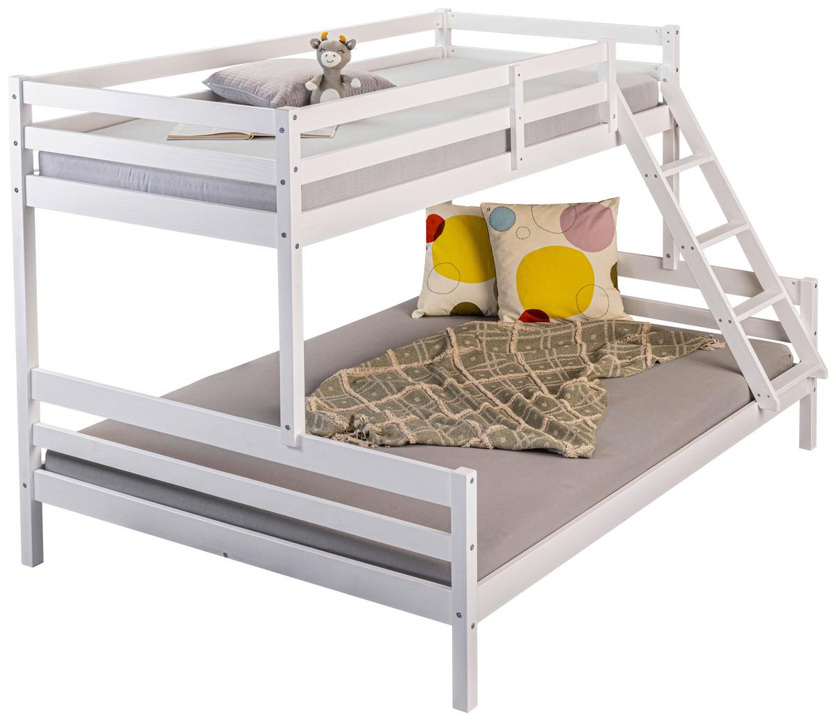 Etagenbett Sleepy Cloud Weiß - Naturfarben/Weiß, MODERN, Holz (90-140/200cm) - MID.YOU