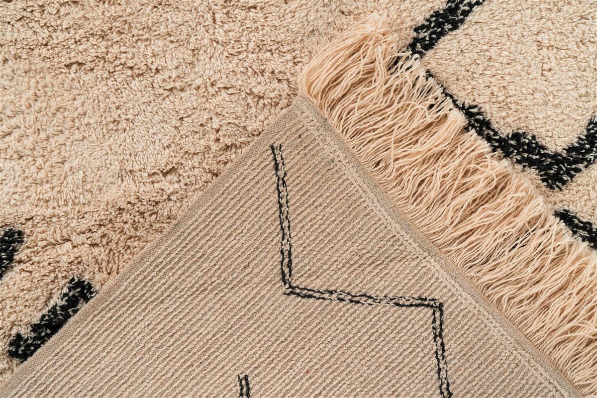 TEPPICH MYLEN 325 CREME / SCHWARZ - Creme/Schwarz, Konventionell, Textil (160/230cm) - Kayoom