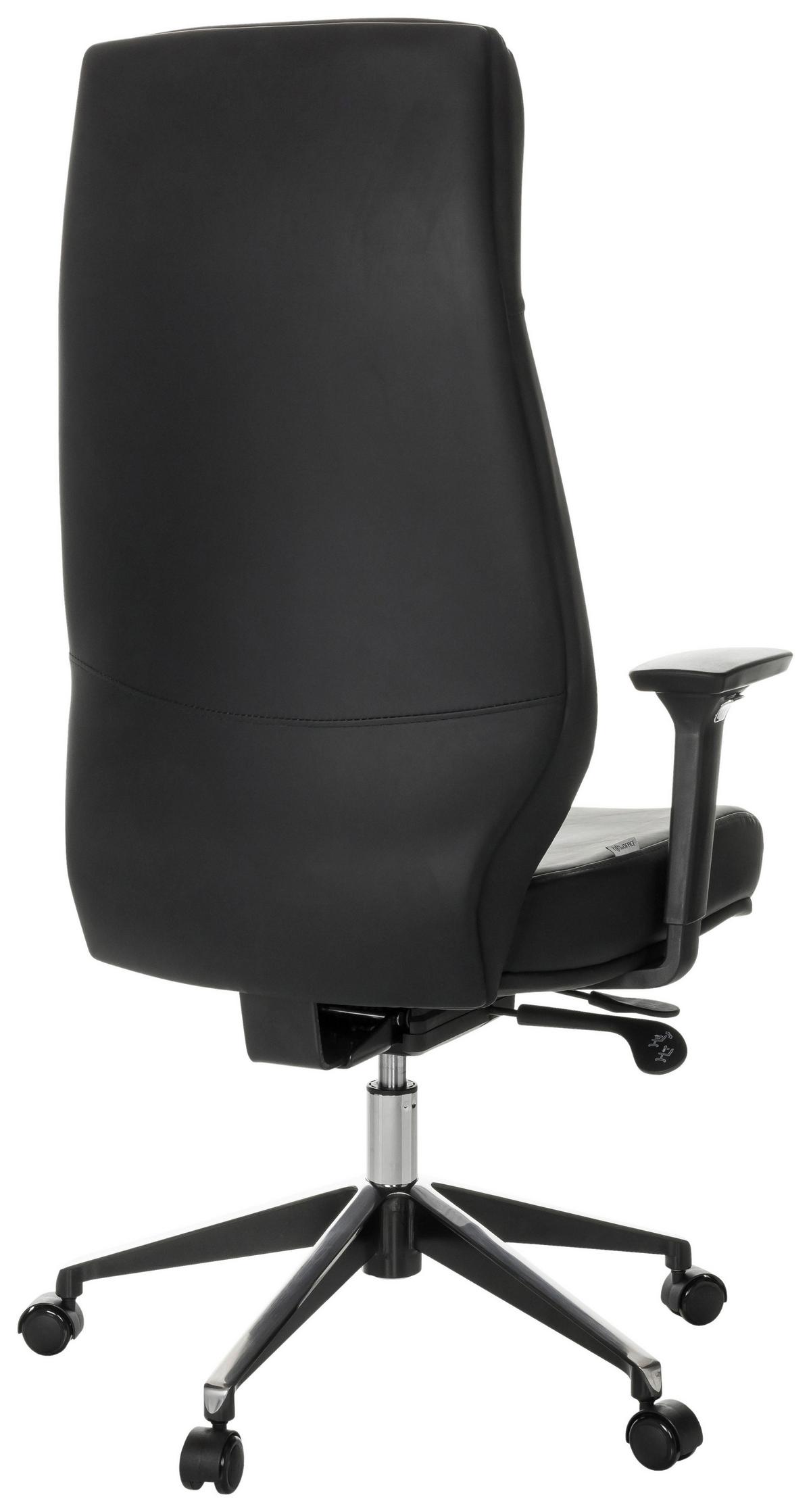 Chefsessel Vitoro ECO Schwarz - Schwarz, Basics, Leder/Kunststoff (68/123-130/68cm) - MID.YOU