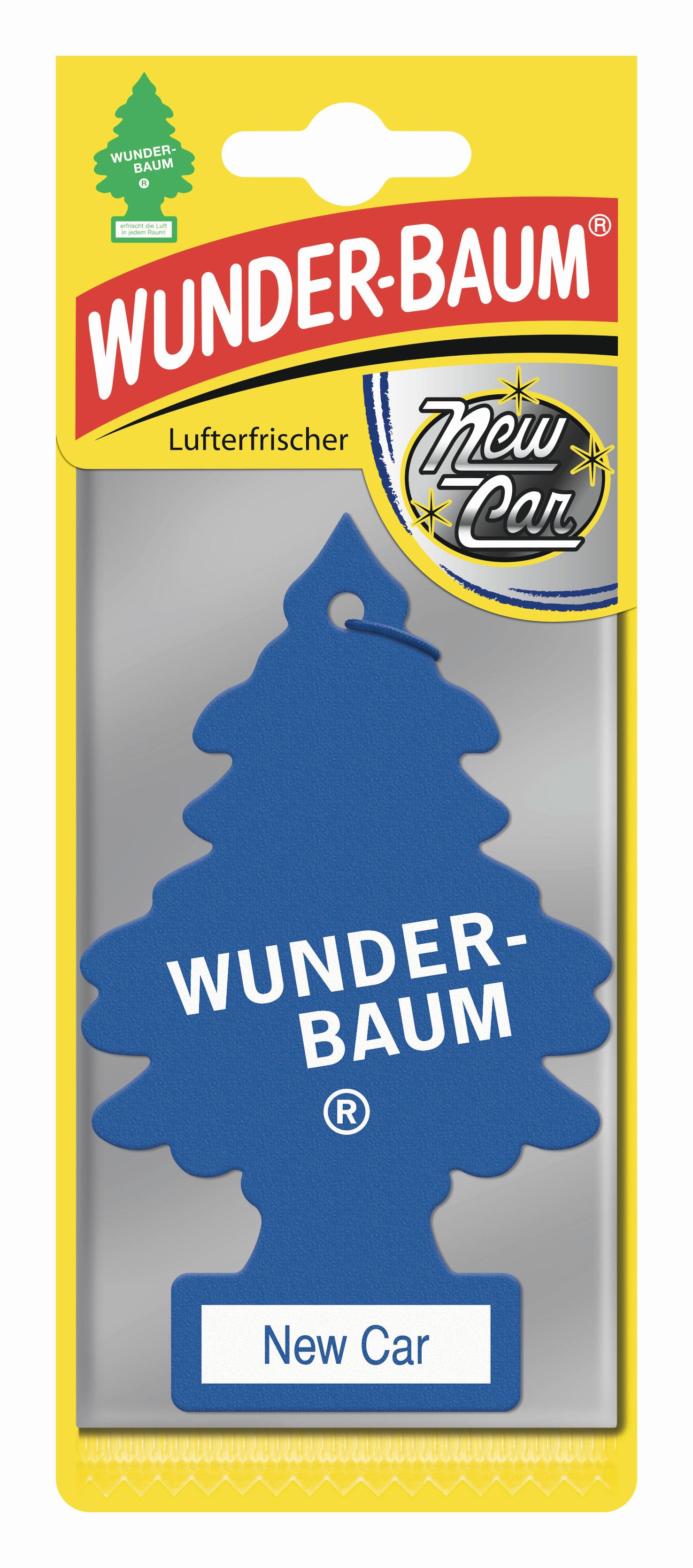 Autóillatosító Wunderbaum New Car - kék, papír (7/19/0.3cm)