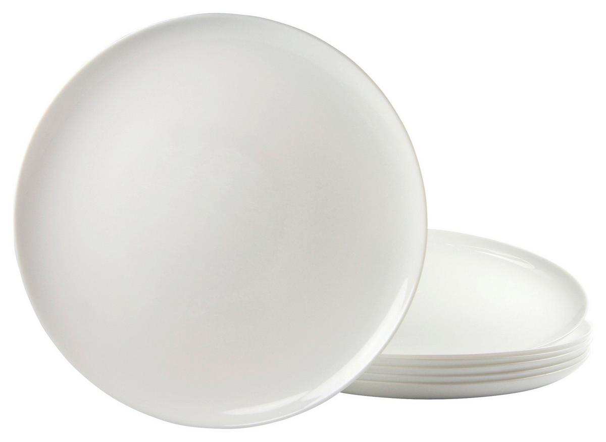 Set Krožnikov Za Pico Italien Party, 6-Delni - bela, Basics, steklo (33cm) - Creatable