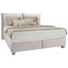 Boxspringbett Fog in Sandfarben ca. 180x200cm - Sandfarben/Silberfarben, LIFESTYLE, Kunststoff/Textil (180/200cm) - Premium Living
