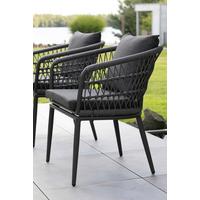 Gartensessel-Set Genua 2er-Set Dunkelgrau - Grau, Basics, Kunststoff/Textil (58/78/63cm) - Gardenson