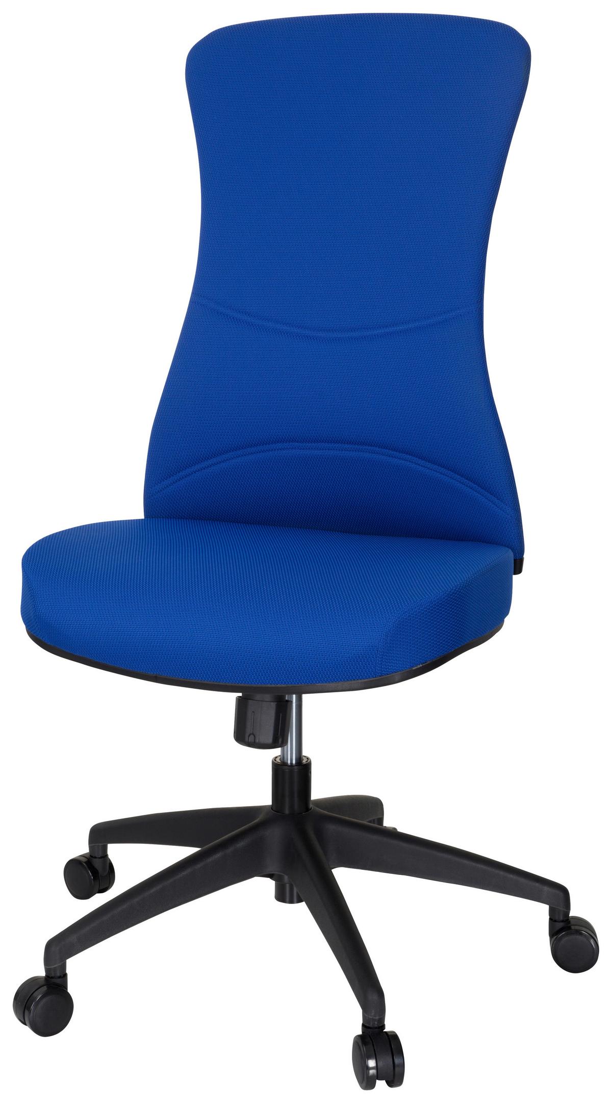 Pisarniški Stol Office Xt, Modra - modra/črna, Moderno, umetna masa/tekstil (54/116/65cm) - MID.YOU