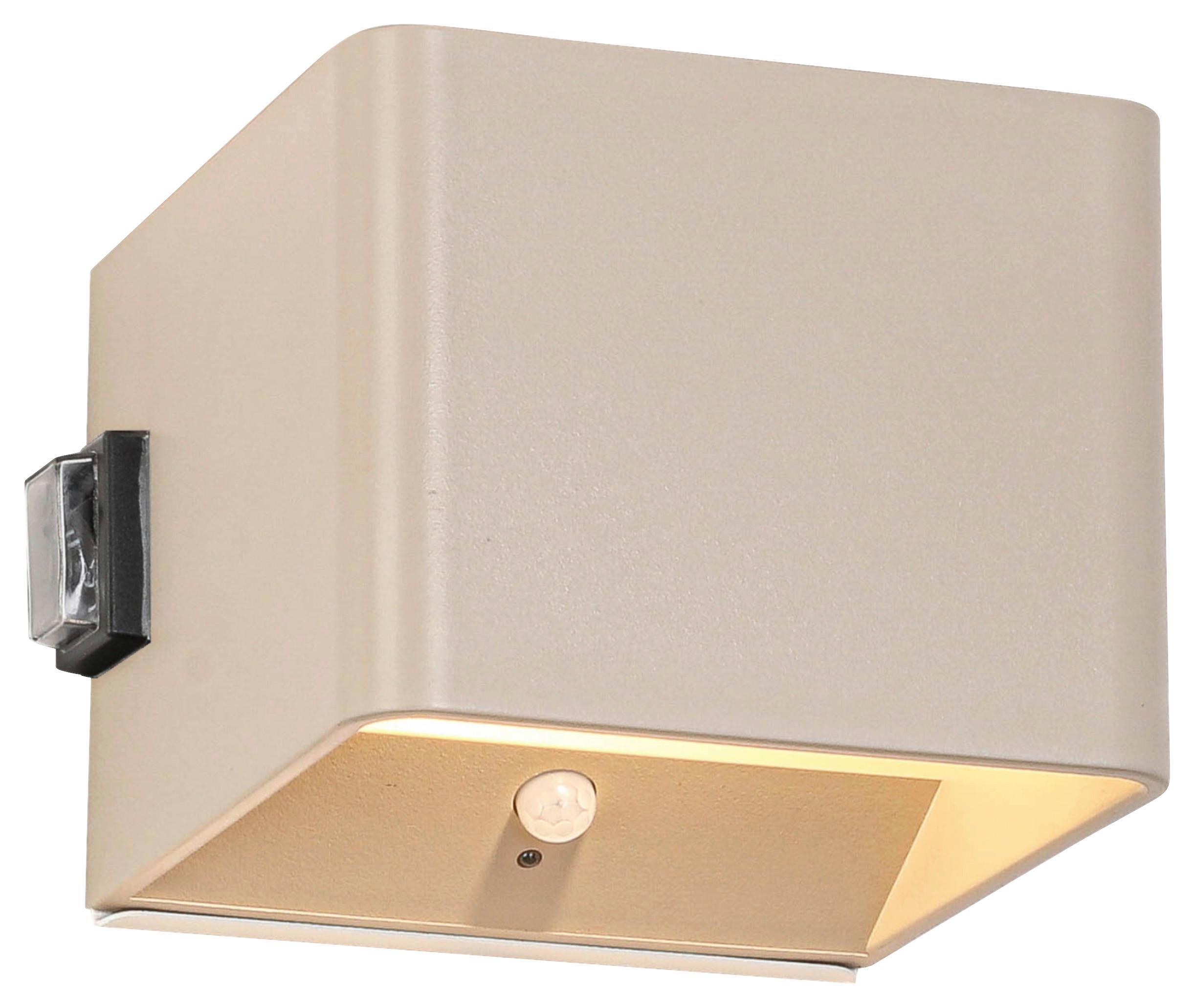 LED-Wandleuchte Hero2 Sandfarben max. 3 Watt - Sandfarben, MODERN, Kunststoff/Metall (10,28/10,1/8,05cm) - Modern Living