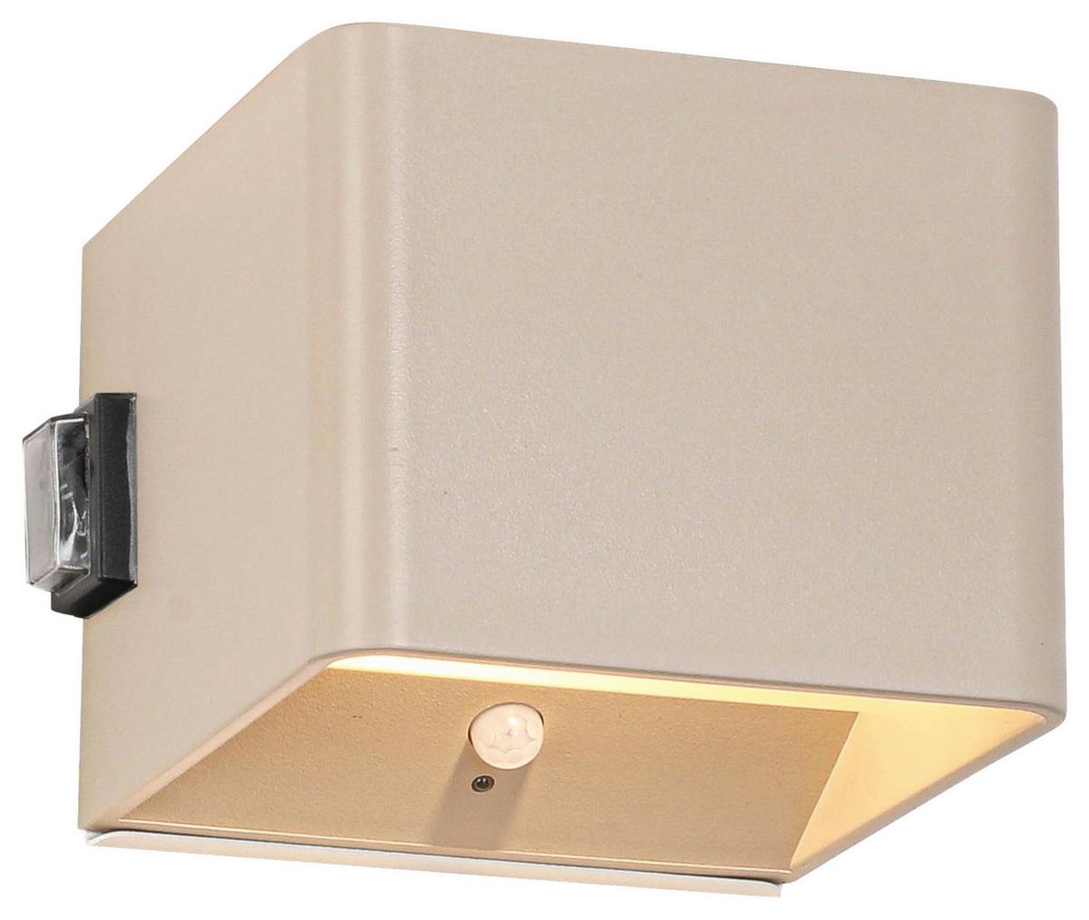 LED-Wandleuchte Hero2 Sandfarben max. 3 Watt - Sandfarben, MODERN, Kunststoff/Metall (10,28/10,1/8,05cm) - Modern Living