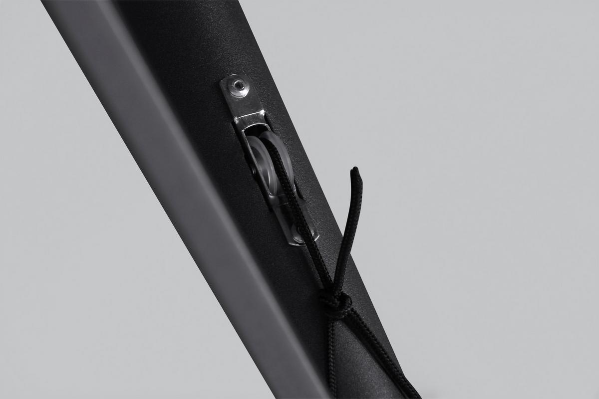 Sonnenschirm Ø 300 H: 238 cm Anthrazit/Grau - Anthrazit/Grau, KONVENTIONELL, Textil/Metall (300/300cm) - Siena Garden