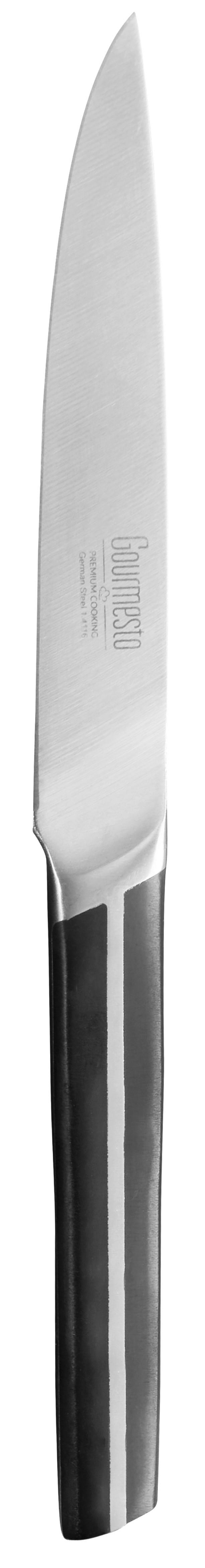 Allzweckmesser Profi Line ca. 24,8cm - Edelstahlfarben/Schwarz, KONVENTIONELL, Kunststoff/Metall (24,8cm) - Gourmesto