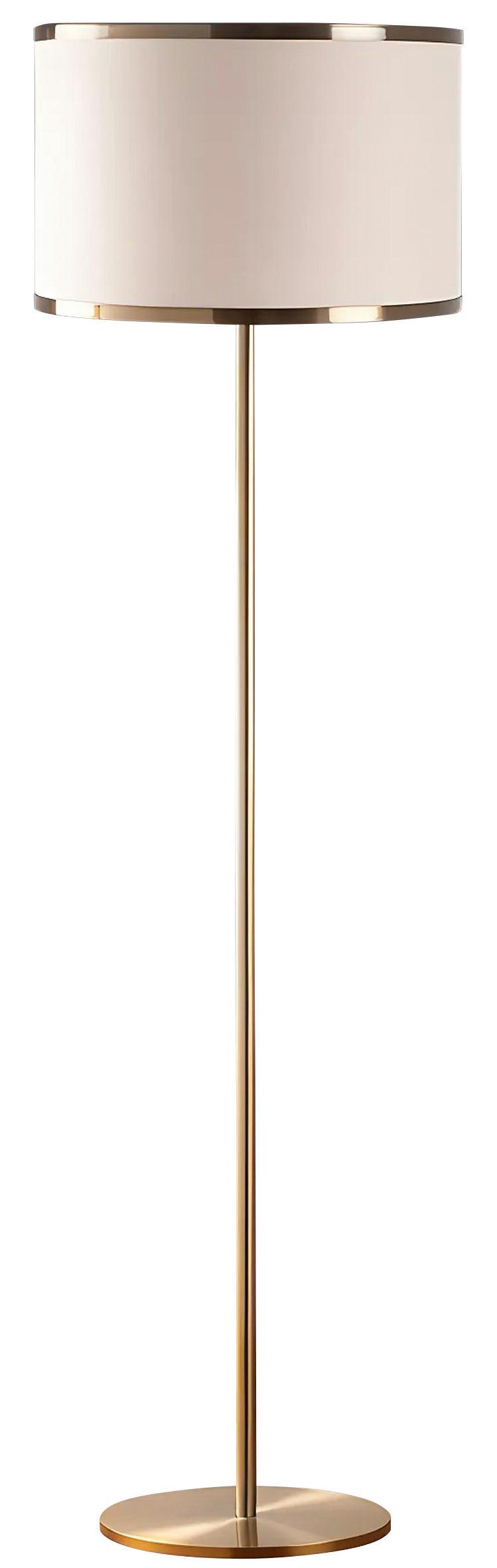 LAMPA STOJĄCA WAY - 11612 - kolor brązu/kremowy, Design, metal/szkło (40/156cm) - P & B