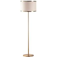 LAMPA STOJĄCA WAY - 11612 - kolor brązu/kremowy, Design, metal/szkło (40/156cm) - P & B