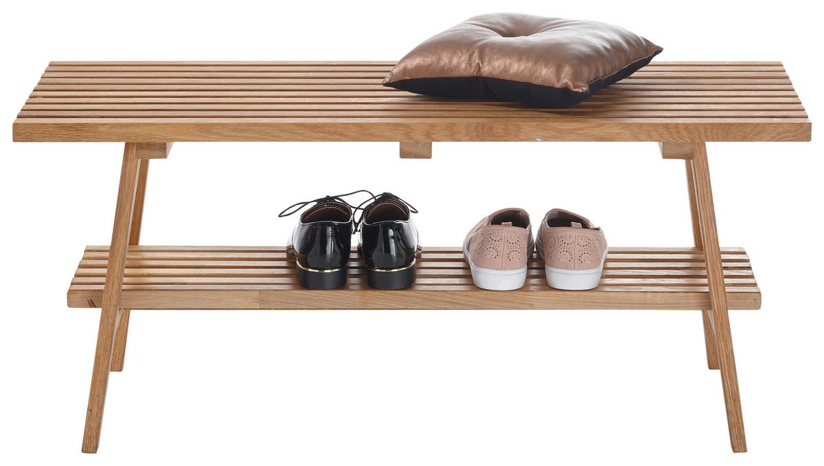 SIEDZISKO DO PRZEDPOKOJU ALWAR - kolor dębowy, Natur, drewno (100/45/35cm)