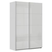 Ormar S Kliznim Vartima Feldkirch - siva visoki sjaj/svijetlo siva, Moderno, staklo/drvni materijal (136/210/62cm) - Modern Living