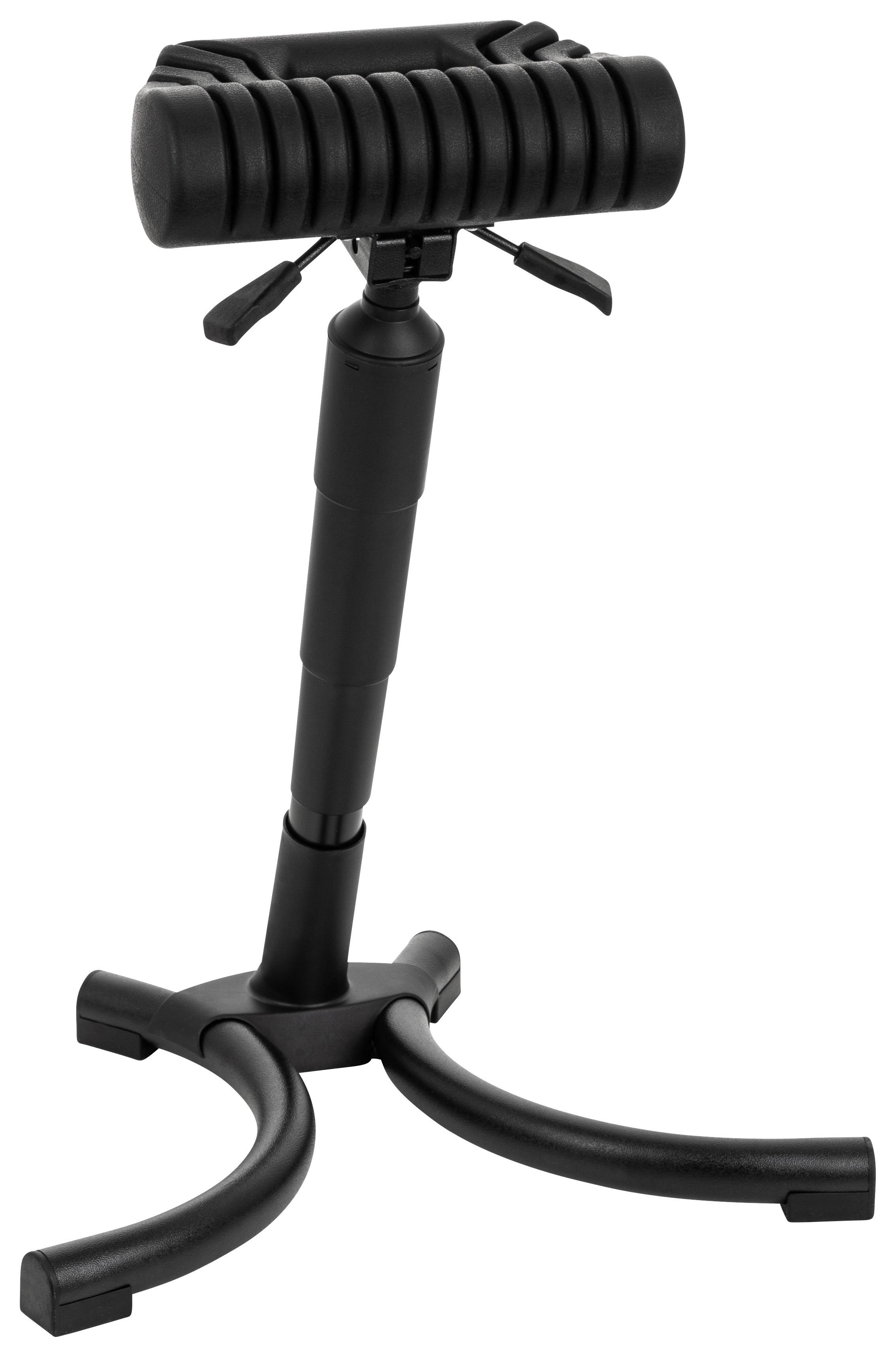 Pisarniški Stolček Top Work 33 Pu, Črna - črna, Basics, kovina/umetna masa (55/65-82/44cm) - MID.YOU