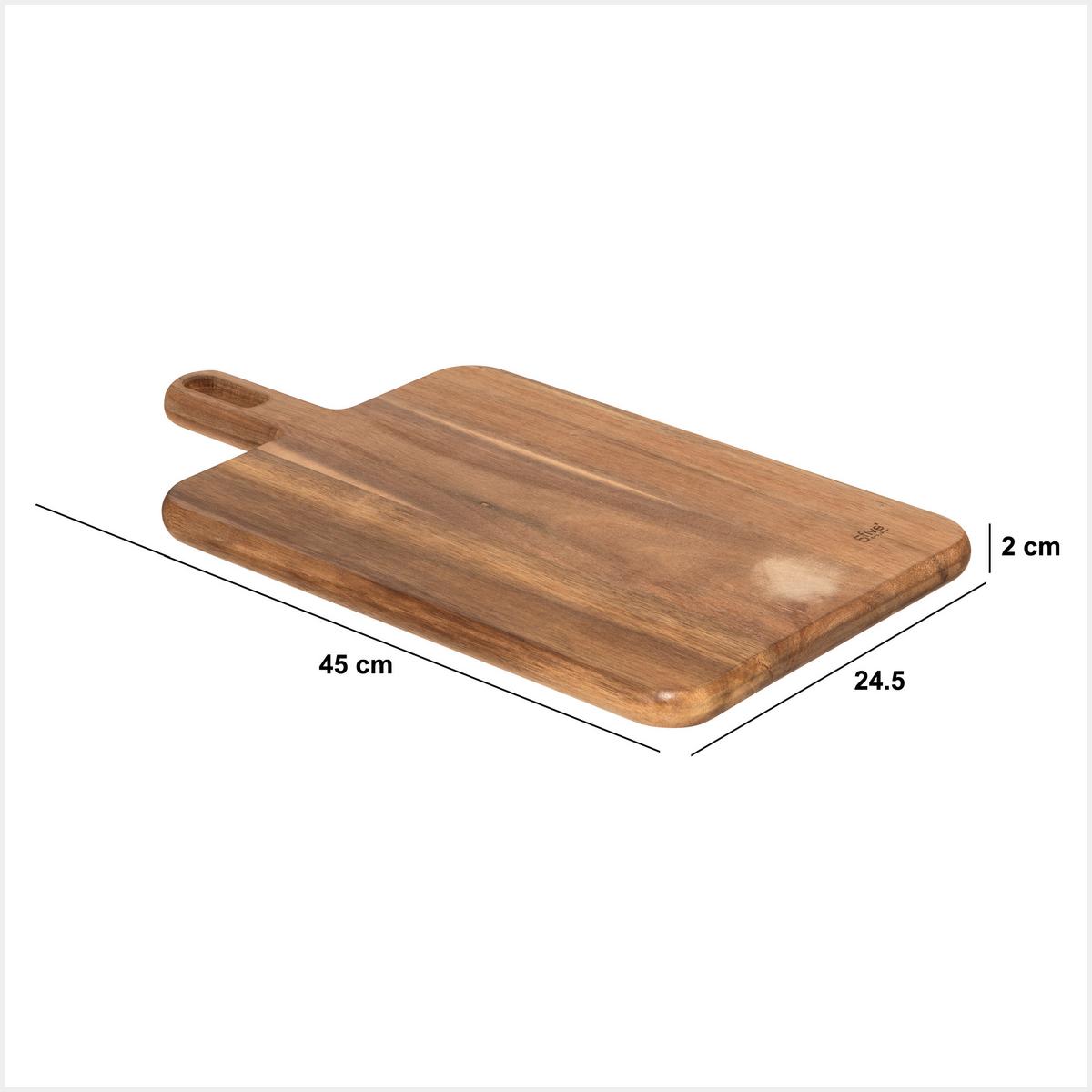 Daska Za Rezanje Hand - boje bagrema, Basics, drvo (42/24,5/2cm)