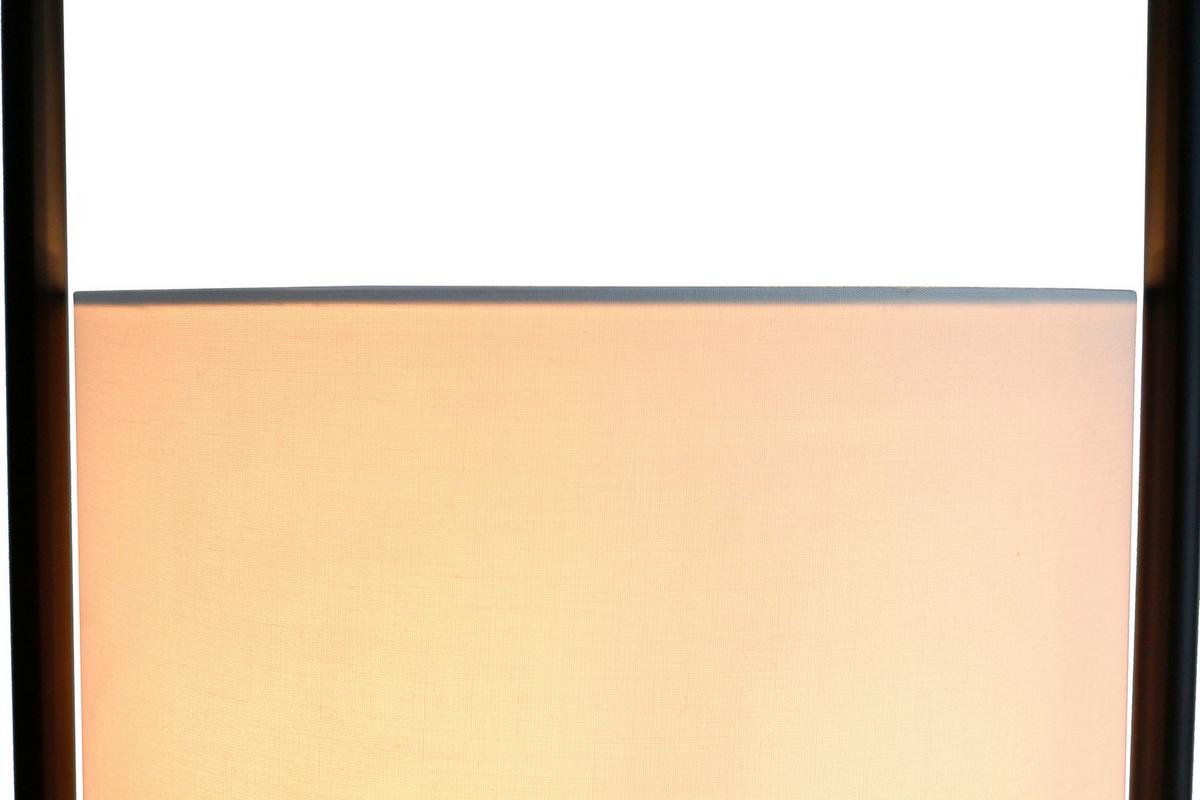 Stoječa Svetilka Acacia - črna/bela, Design, kovina/tekstil (40/153/40cm) - P & B