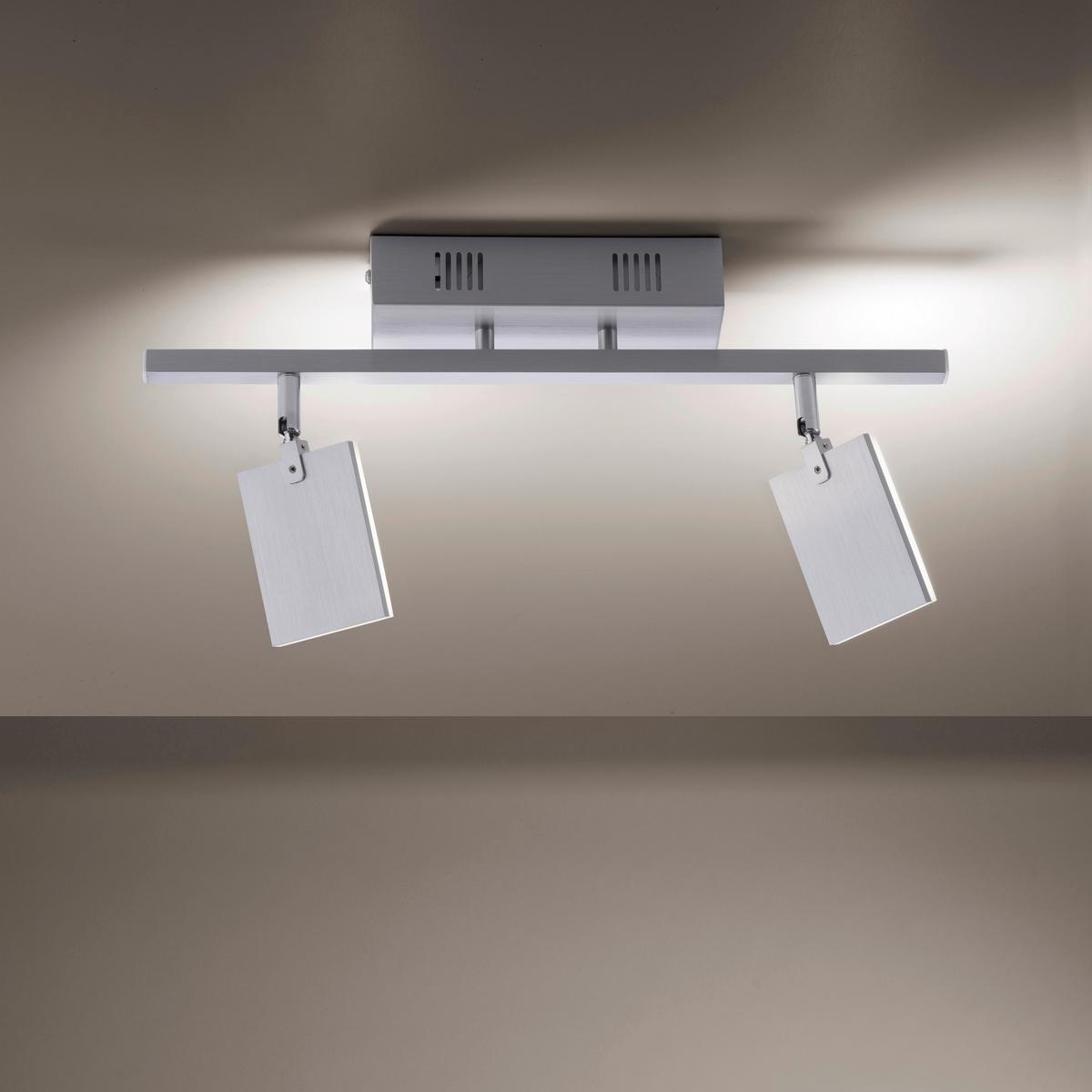 LAMPA REFLEKTOROWA LED 6354-95 PURE-MIRA - kolor aluminiowy, Design, tworzywo sztuczne/metal (52.5/24/22.5cm) - Neuhaus PURE