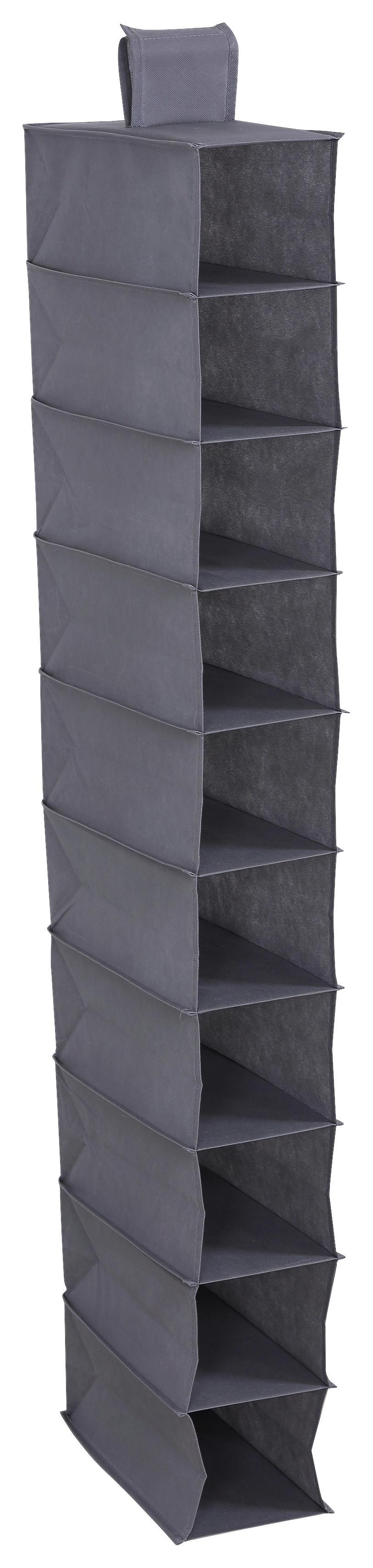 Organizator suspendat KLÄCK -SB- - gri, Konventionell, carton/textil (33/125/15cm) - Modern Living